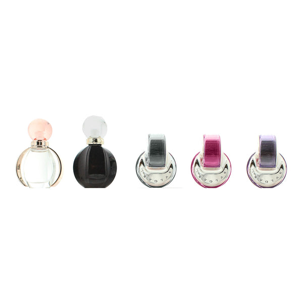 Bulgari Omnia 5 Piece Mini Gift Set: Eau De Parfum 5ml x 2 - Eau De To