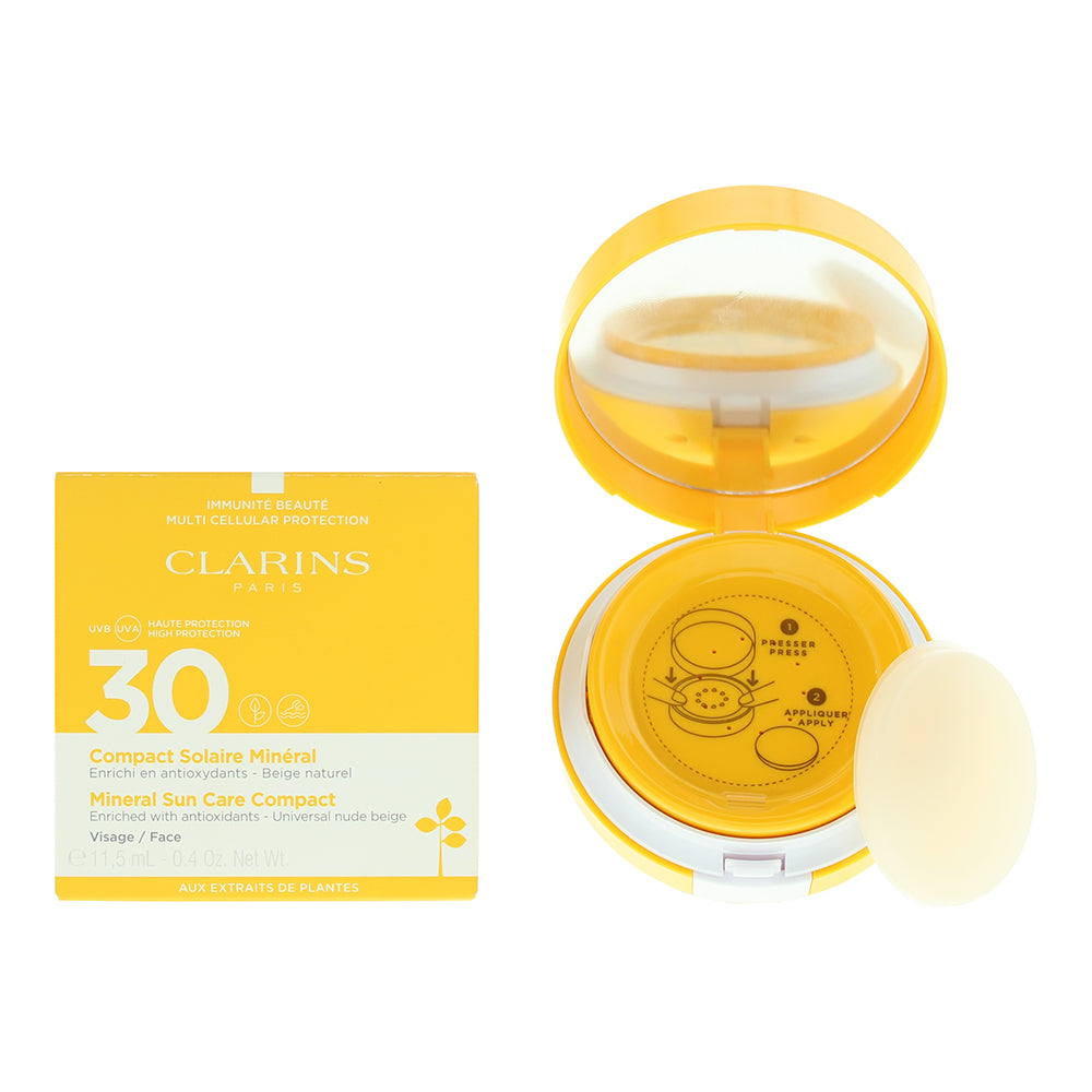 Clarins Mineral Sun Care Spf 30 Compact Sun Cream 11.5ml