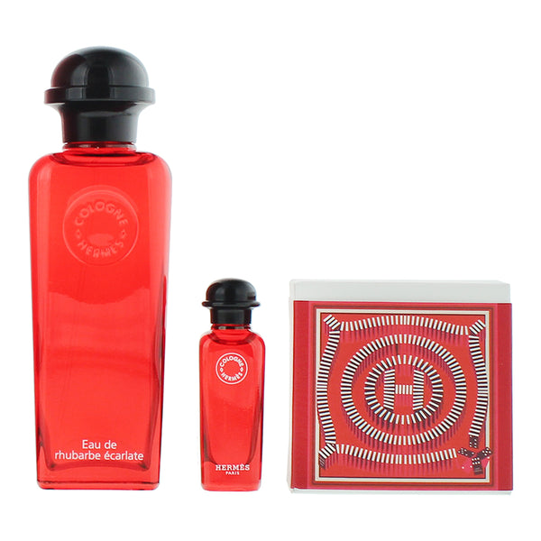 Hermès Eau De Rhubarbe Écarlate 3 Piece Gift Set: Eau de Cologne 100ml