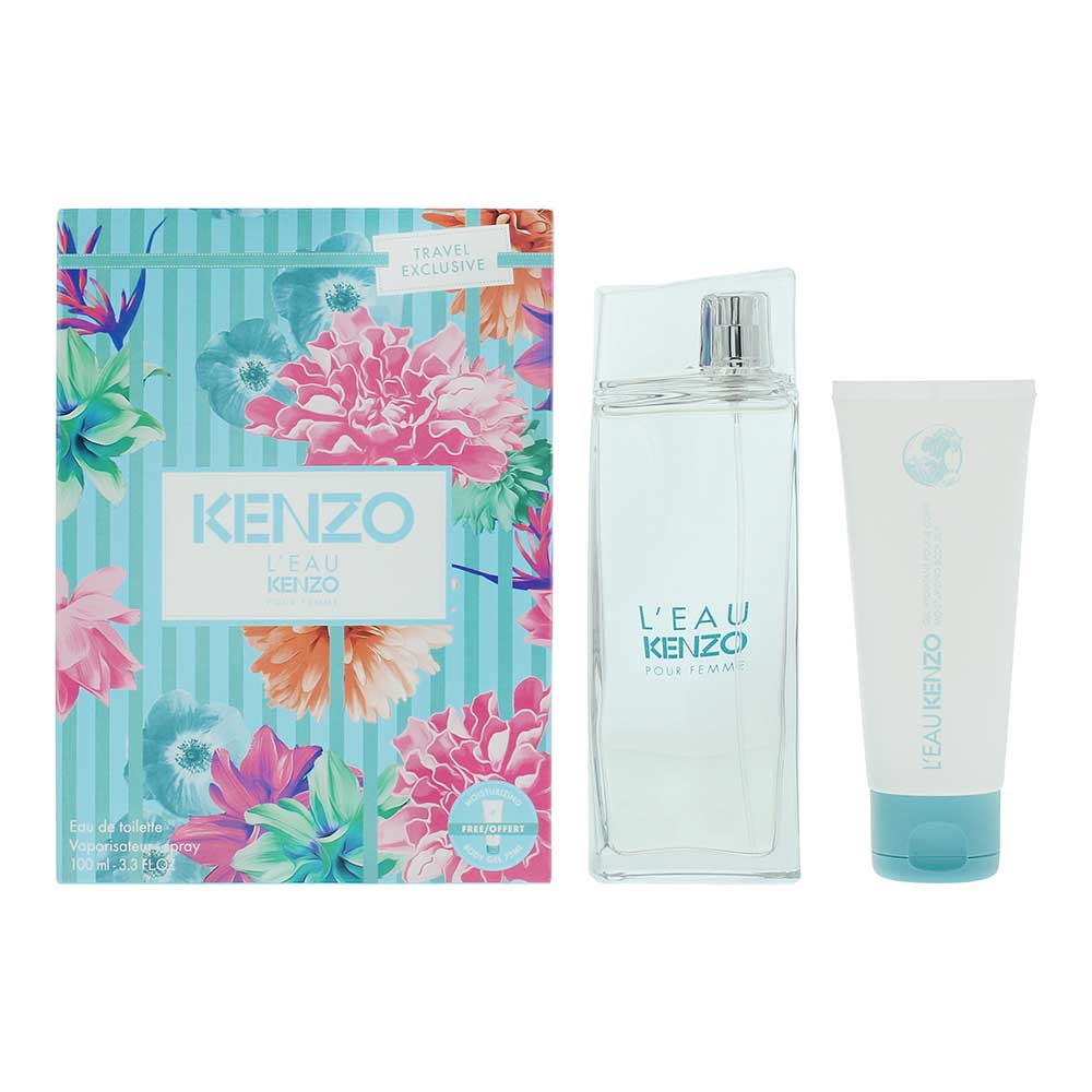 Kenzo L'eau Pour Femme 2 Piece Gift Set: Eau de Toilette 100ml - Body Lotion