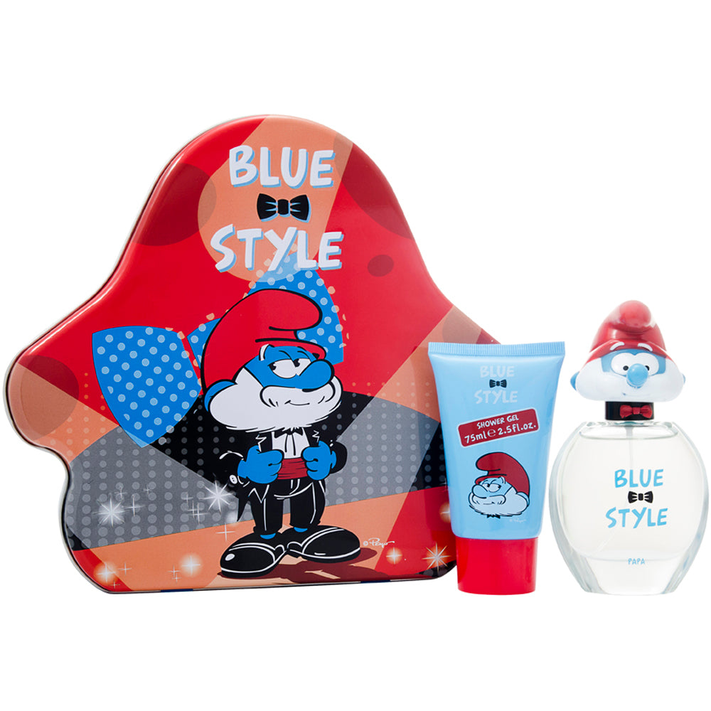 The Smurfs Blue Style Papa Eau De Toilette 2 Piece Gift Set: Eau De Toilette 50ml - Shower Gel 75ml