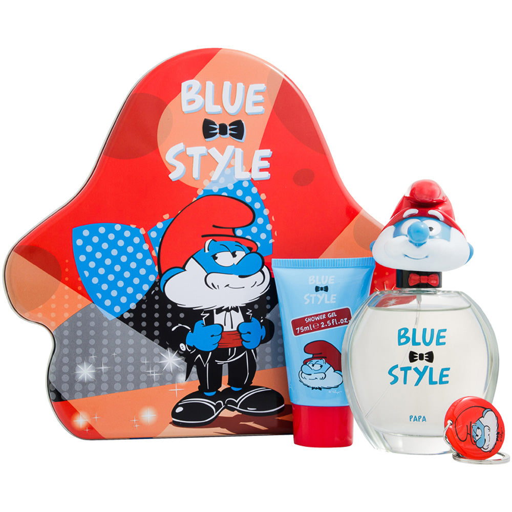 The Smurfs Blue Style Papa Eau De Toilette 2 Piece Gift Set: Eau De Toilette 100ml - Shower Gel 75ml