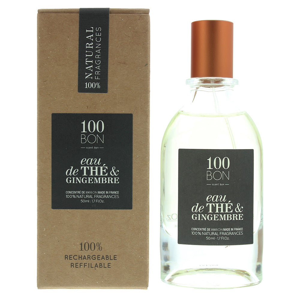 100 Bon Eau De Thé & Gingembre Concentré Refillable Eau de Parfum 50ml
