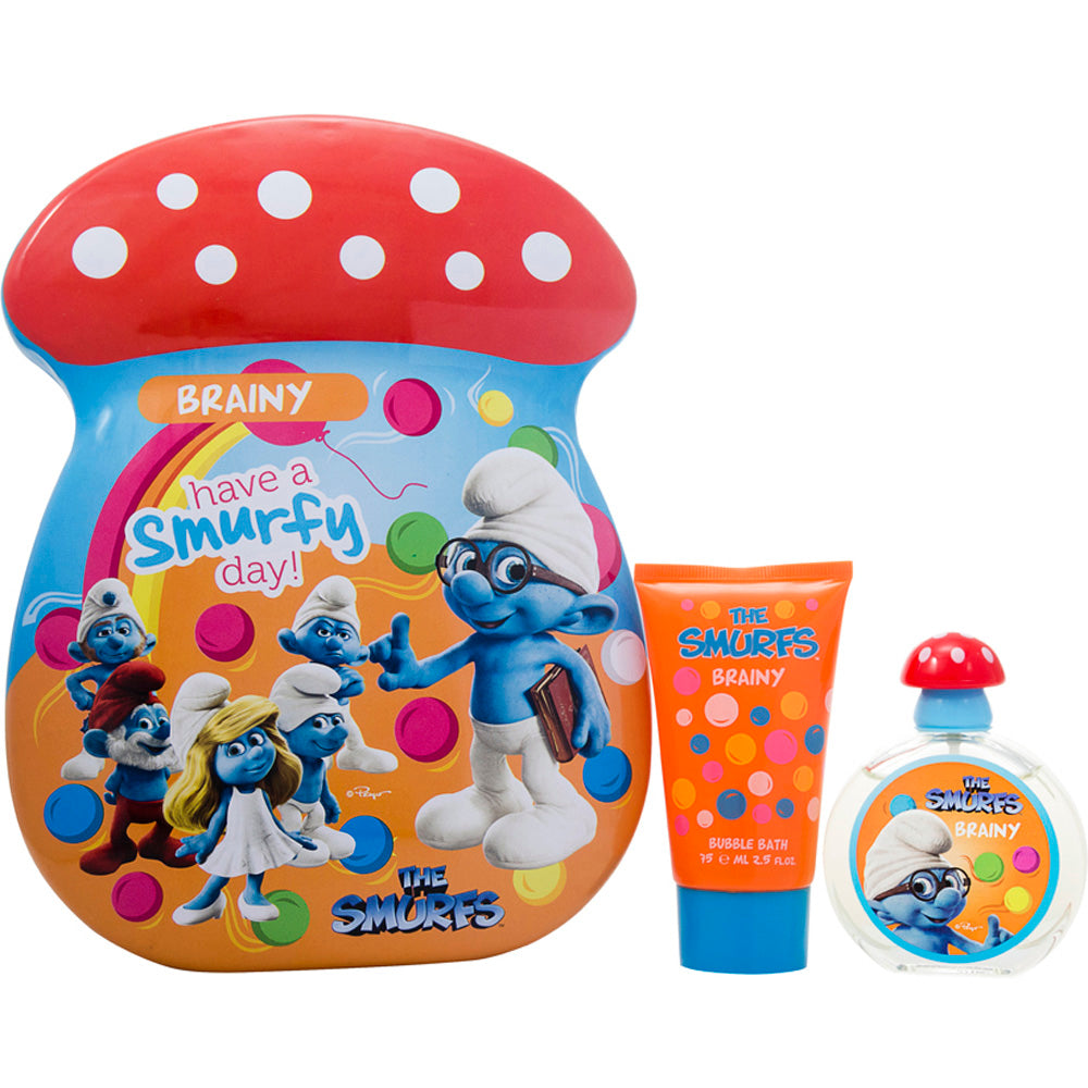 The Smurfs Brainy 2 Pieces Gift Set : Eau de Toilette 50ml - Bubble Bath 75ml