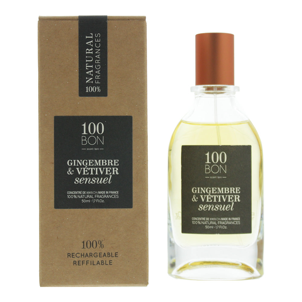 100 Bon Gingembre & Vetiver Sensual Eau De Parfum 50ml