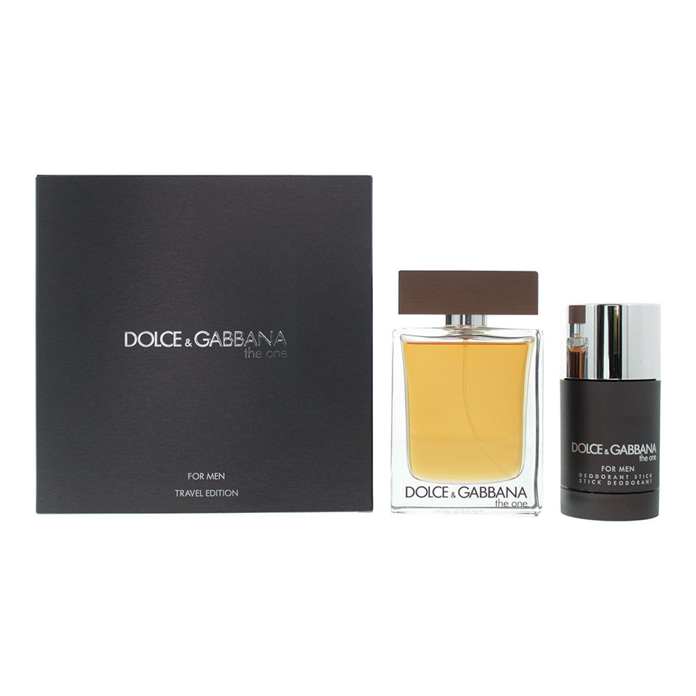Dolce & Gabbana The One Travel Edition 2 Piece Gift Set: Deodorant Stick 75g - Eau De Parfum 100ml - Eau De Parfum 4.5ml