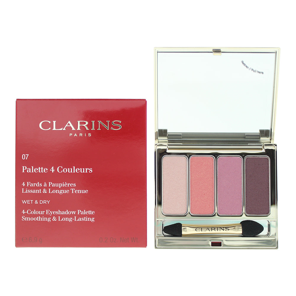 Clarins 4 Colour Wet & Dry  Eyeshadow Palette No.07 Lovely Rose 6.9g