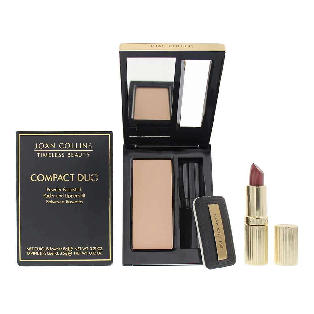 Joan Collins Compact Duo Powder 6g - Katrina Cream Lipstick 3.5g