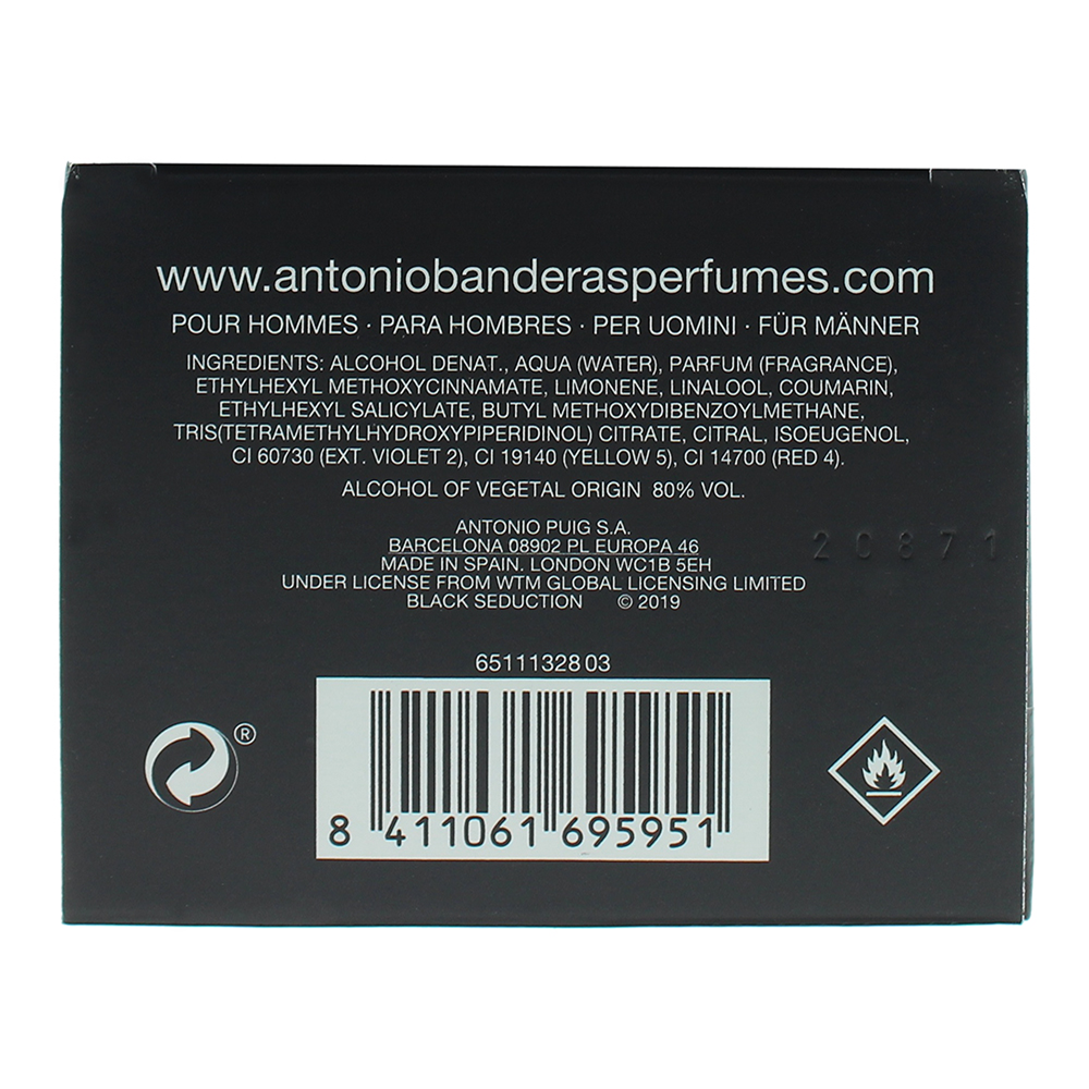Antonio Banderas Seduction In Black Eau de Toilette 100ml