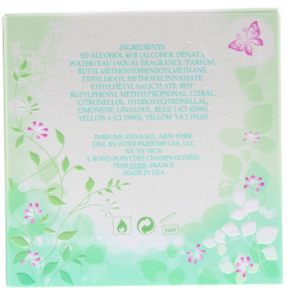 Anna Sui Sui Dreams In Green Eau de Toilette 30ml - Ingredients