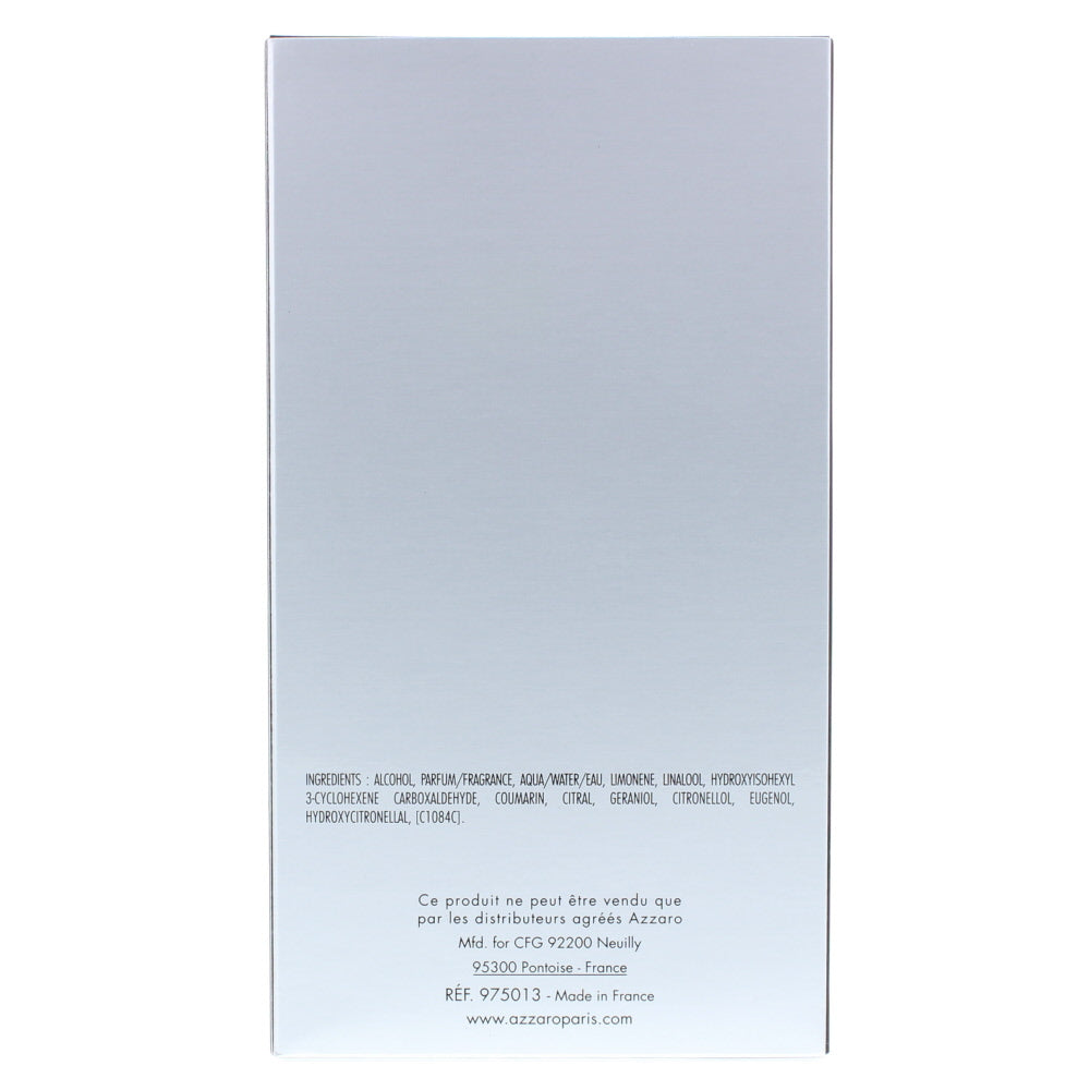 Azzaro Pour Homme Silver Black Eau de Toilette 100ml