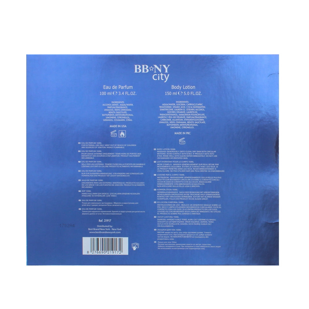 Bbny City Eau De Parfum 2 Piece Gift Set: Eau De Parfum 100ml - Body Lotion 150ml