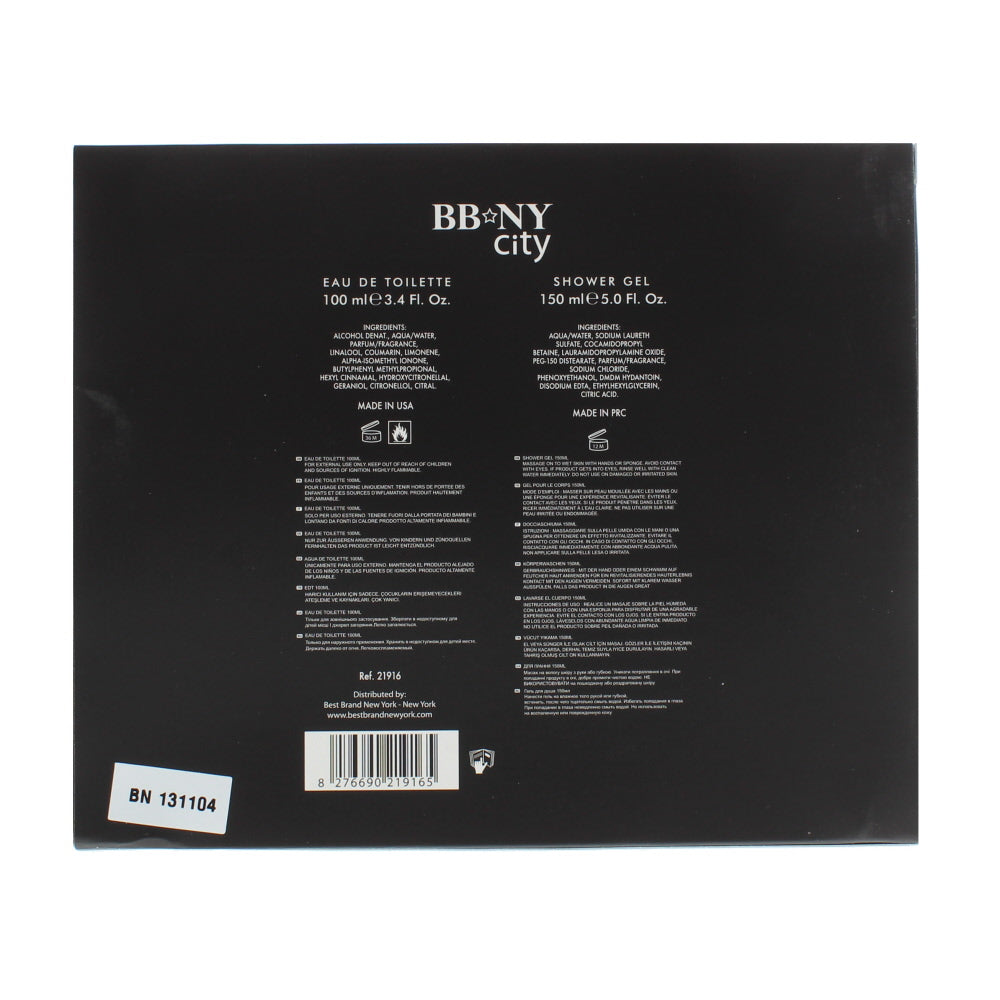 Bbny City Eau De Toilette 2 Pieces Gift Set: Eau De Toilette 100ml - Shower Gel 150ml