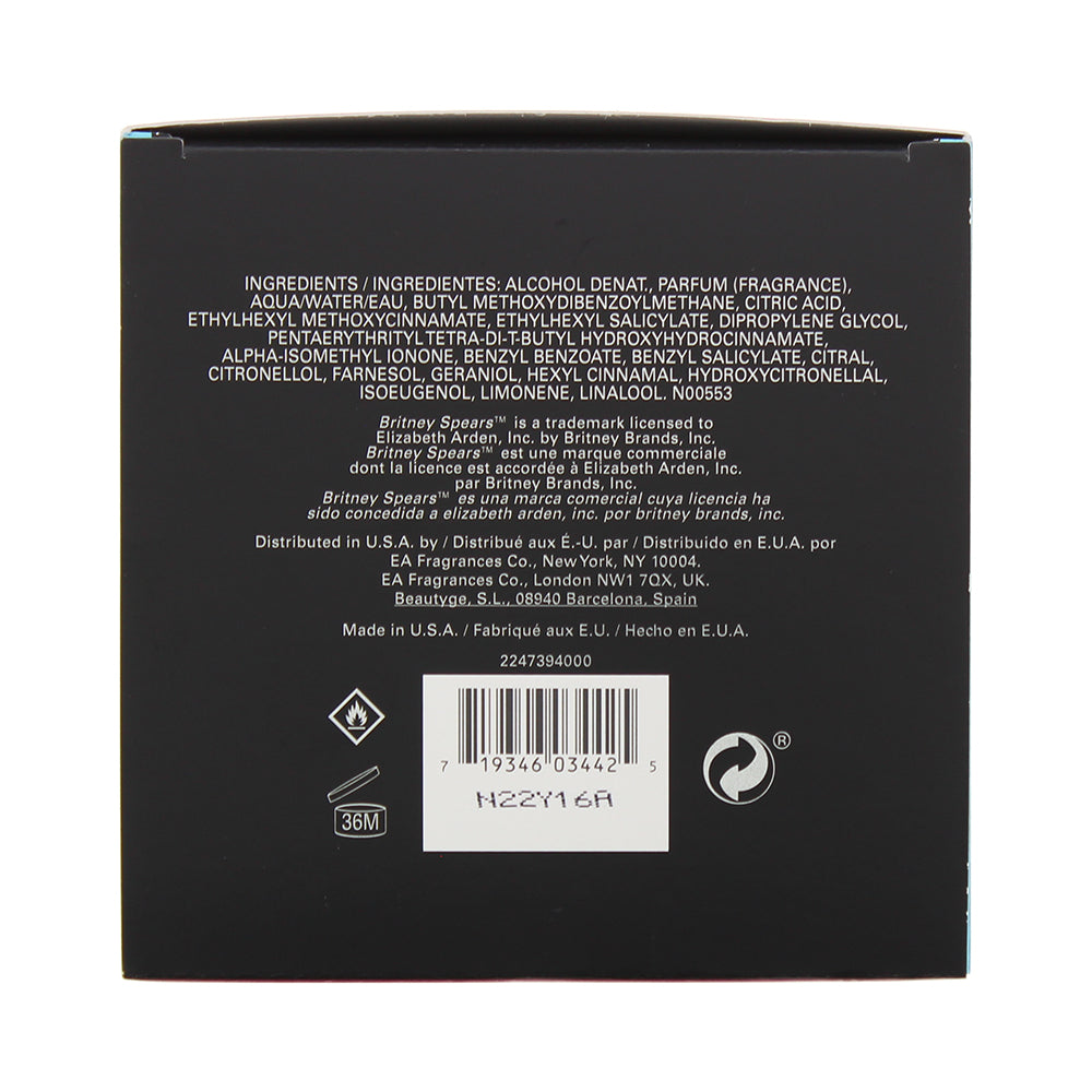 Britney Spears Curious Eau de Parfum 100ml - Ingredients