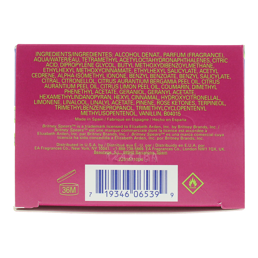 Britney Spears Fantasy Eau de Parfum 50ml - Ingredients