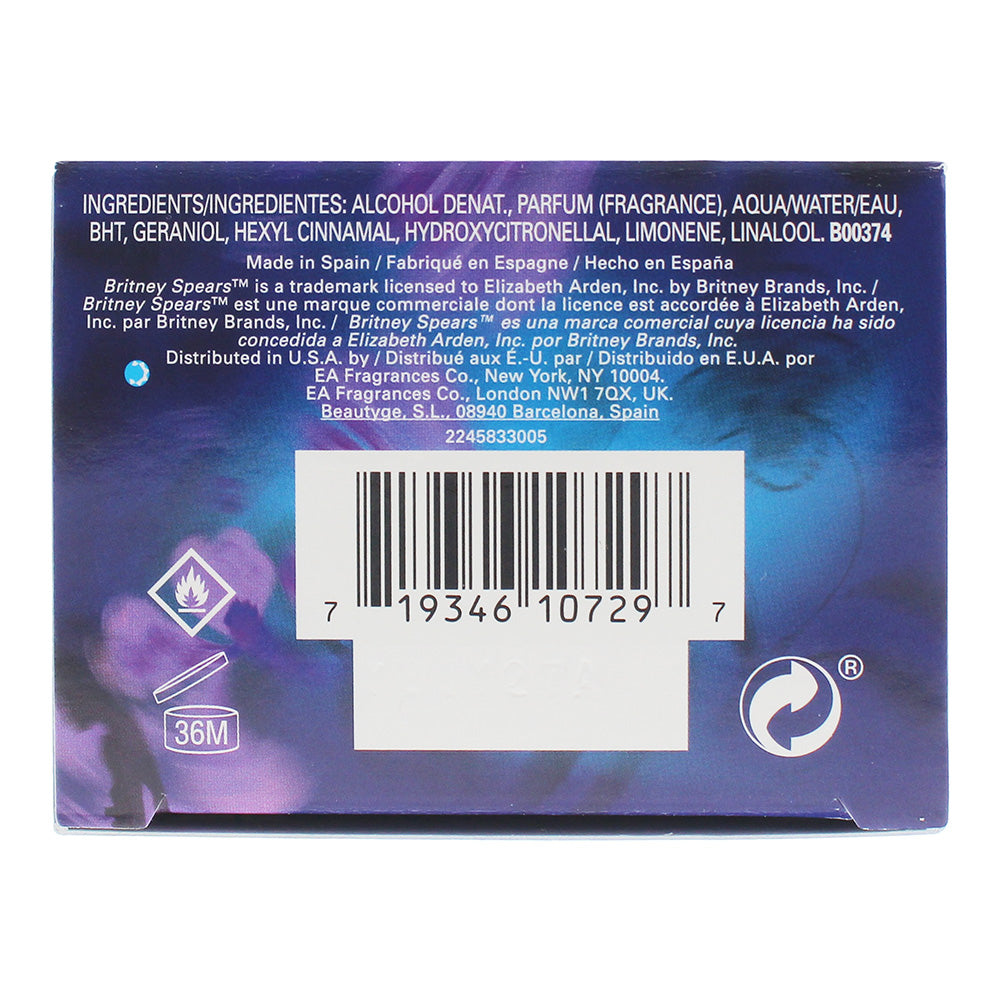 Britney Spears Midnight Fantasy Eau de Parfum 30ml - Ingredients