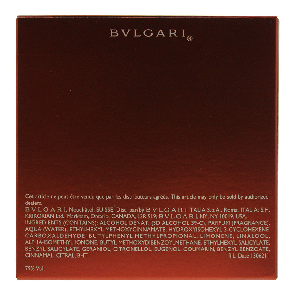 Bulgari Omnia Eau de Parfum 40ml - Ingredients