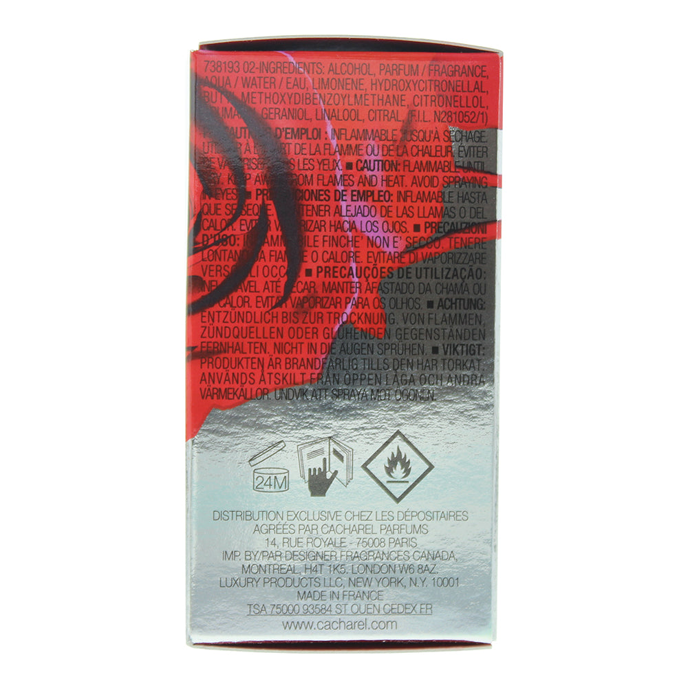 Cacharel Amor Amor Eau de Toilette 30ml - Ingredients