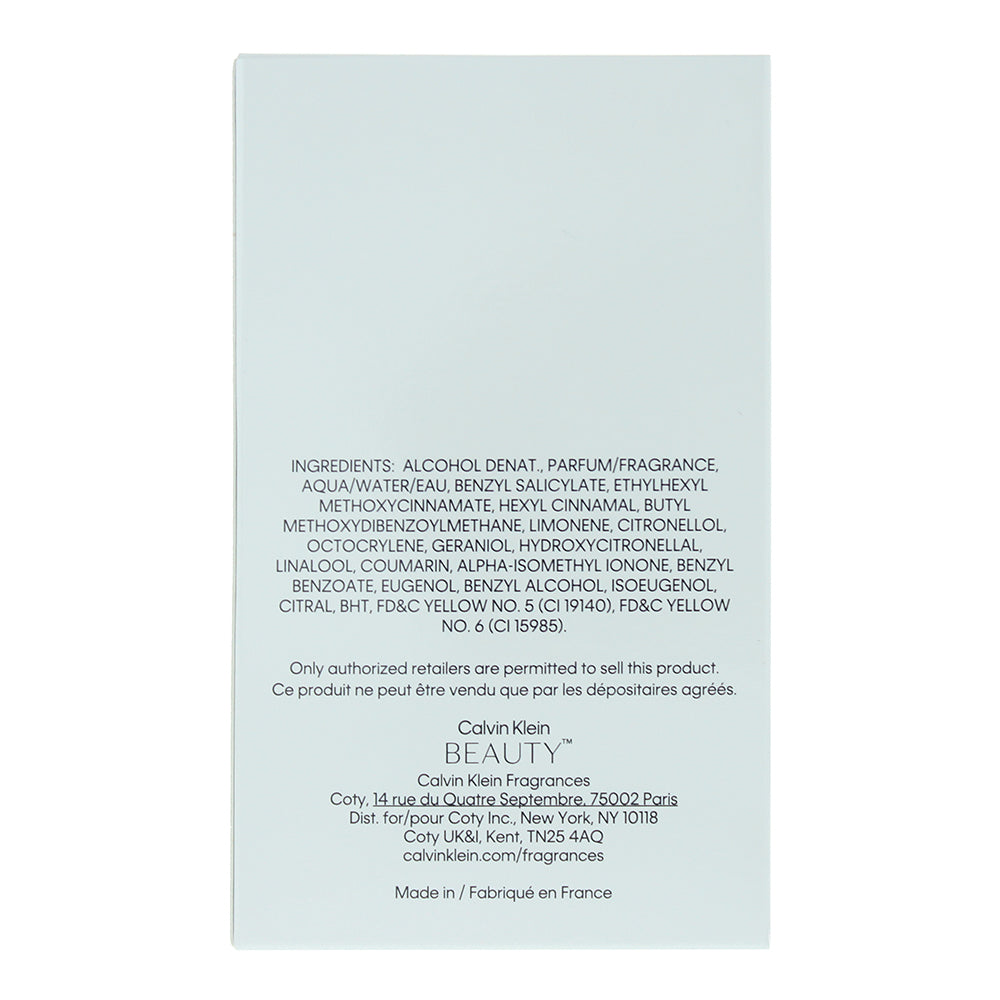 Calvin Klein Beauty Eau de Parfum 50ml - Ingredients