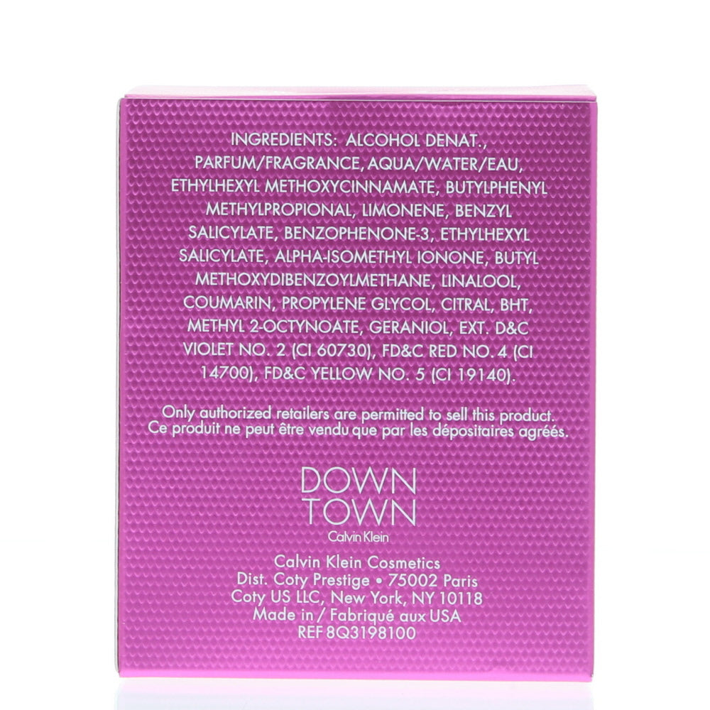 Calvin Klein Downtown Eau de Parfum 30ml - Ingredients