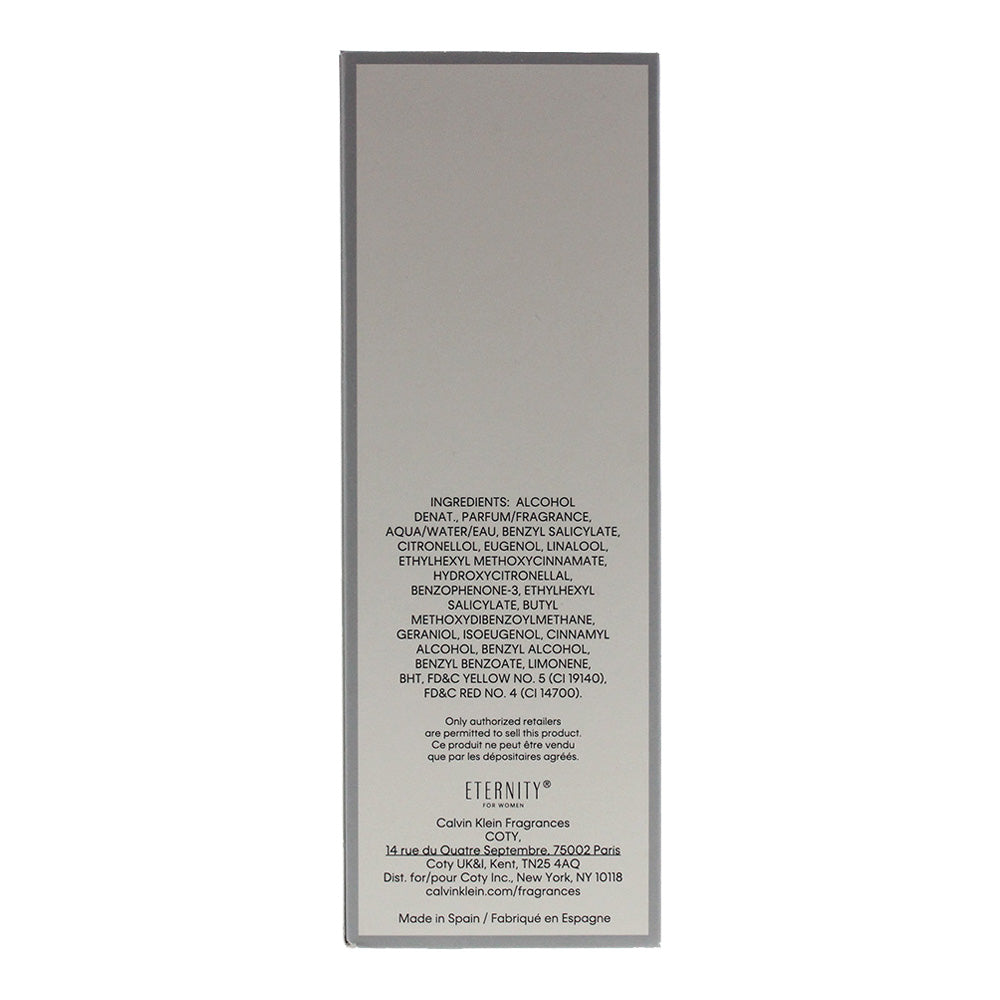 Calvin Klein Eternity Eau de Parfum 100ml