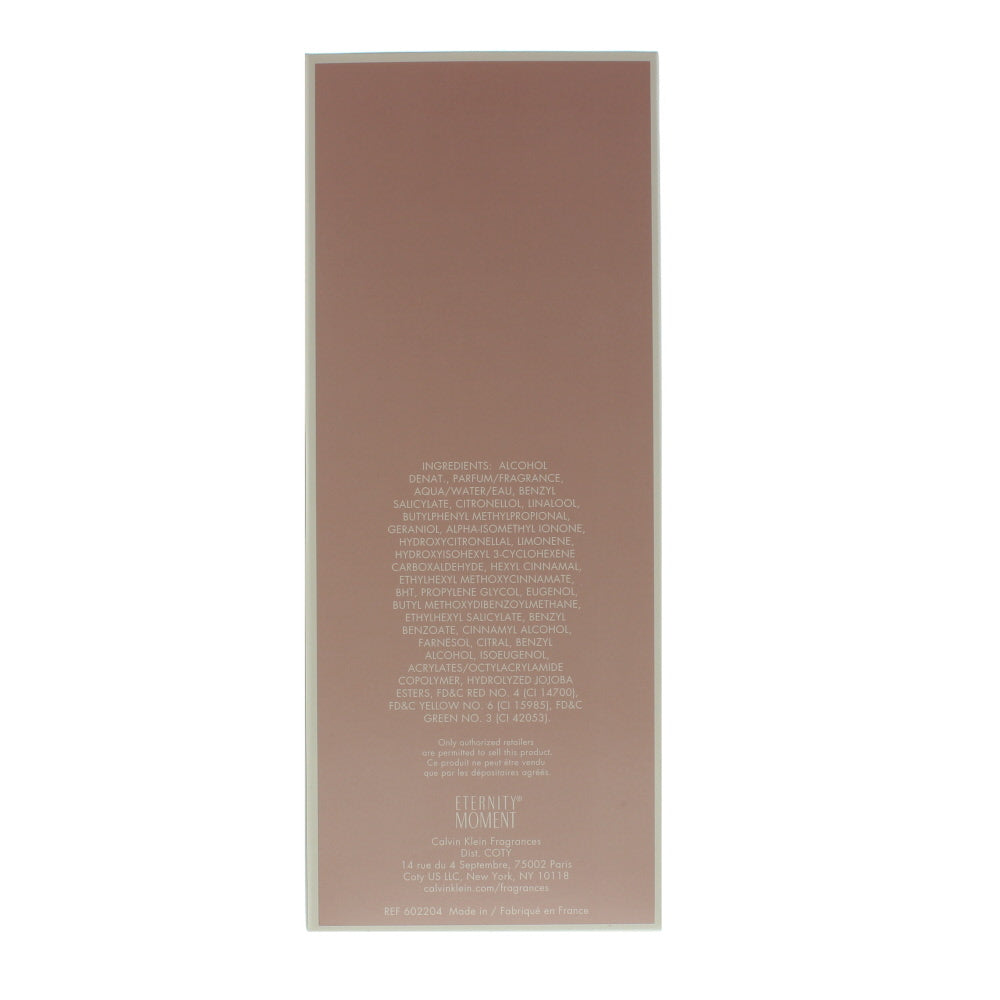 Calvin Klein Eternity Moment Eau de Parfum 100ml