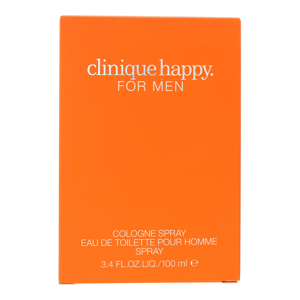 Clinique Happy For Men Cologne Spray Eau de Toilette 100ml - Box