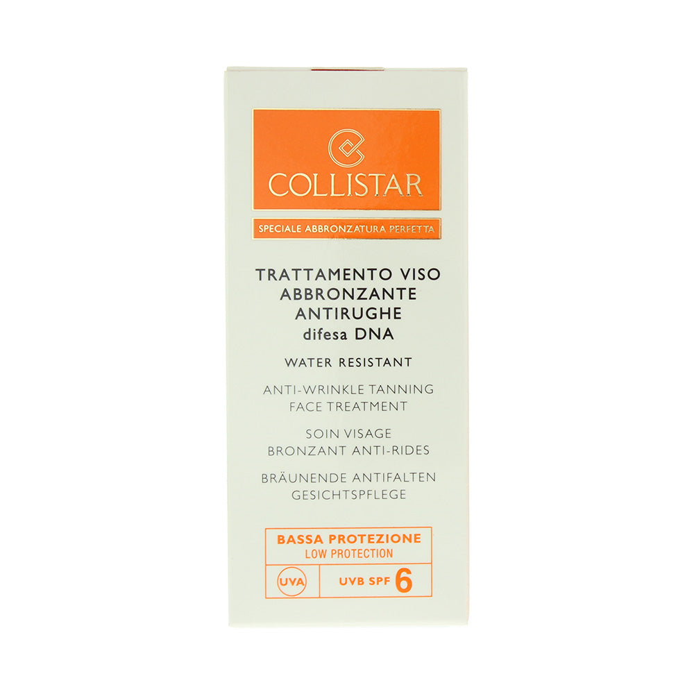 Collistar Anti-Wrinkle Tanning Face Treatment Spf 6 Cream 50ml - Box