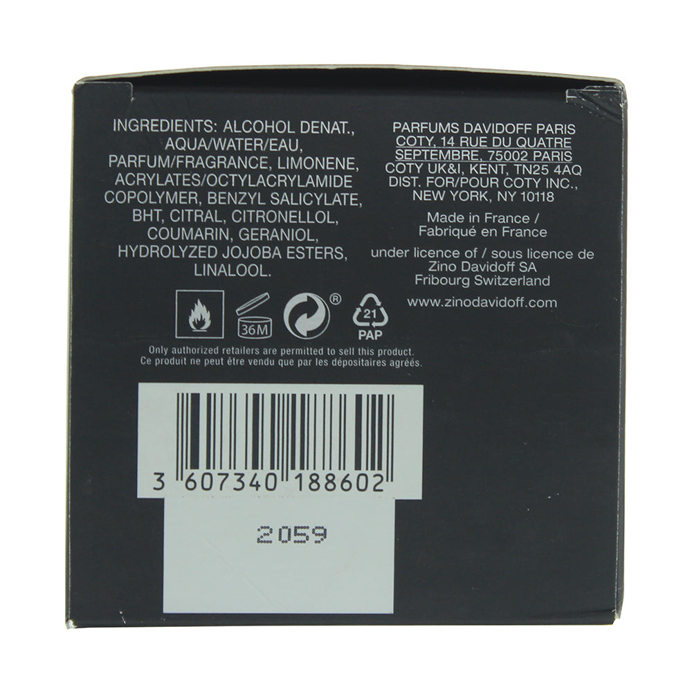 Davidoff Champion Eau de Toilette 90ml - Ingredients