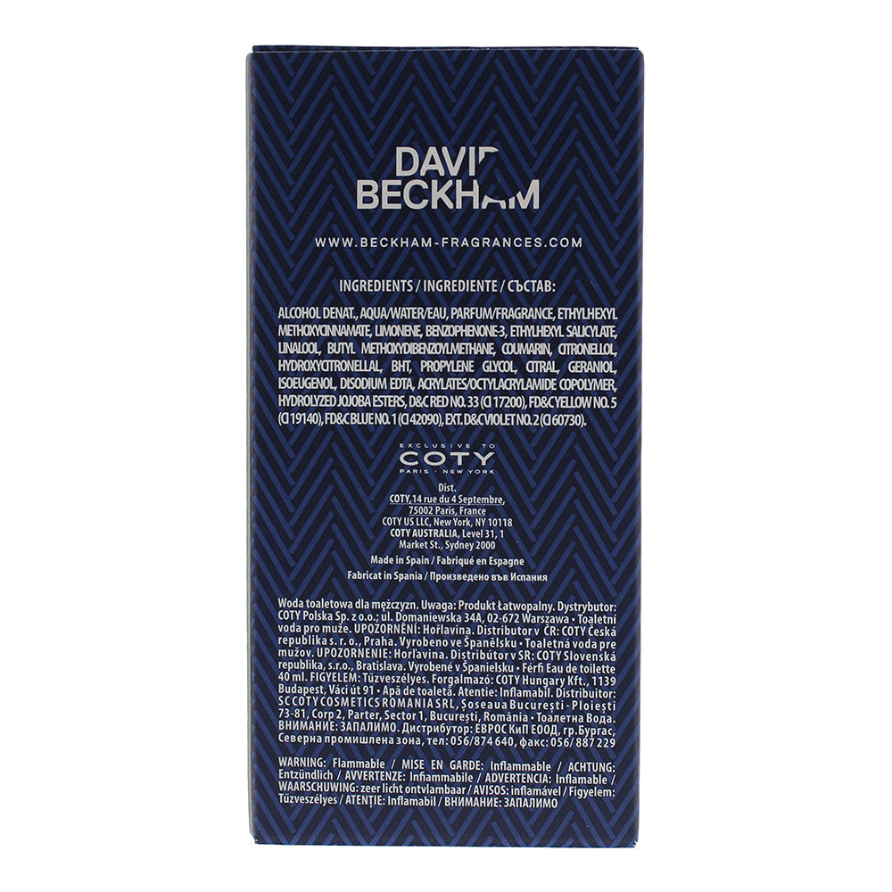 David Beckham Classic Blue Eau de Toilette 40ml