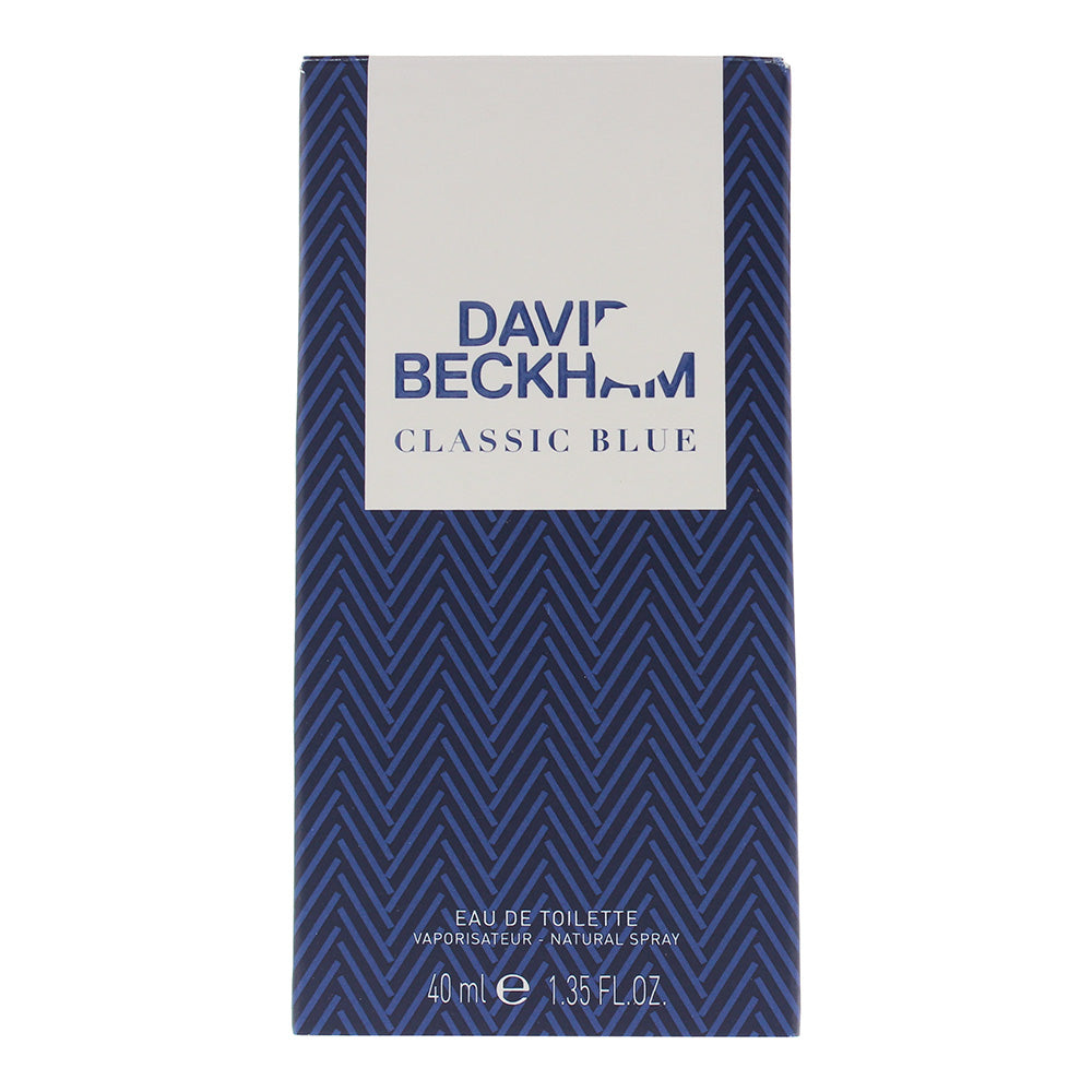 David Beckham Classic Blue Eau de Toilette 40ml - Box