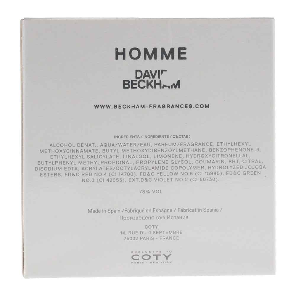David Beckham Homme Eau de Toilette 30ml