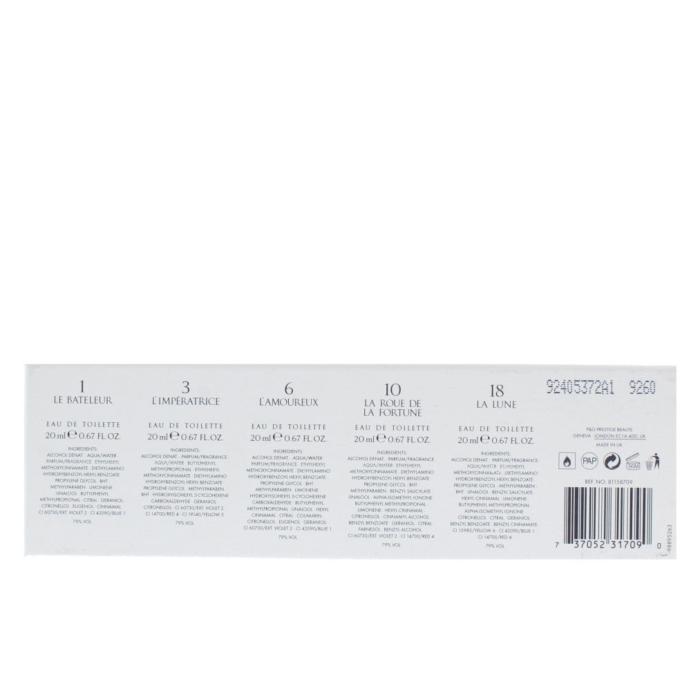 Dolce & Gabbana The Collection Eau De Toilette 5 Piece Gift Set: 1 Le Bateleur 20ml - 3 L'impératrice 20ml - 6 L'amoureux 20ml - 10 La Roue De La Fort