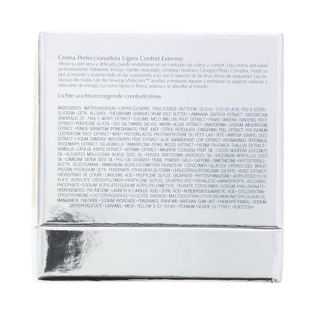 Estée Lauder Re-Nutriv Replenishing Comfort Light Cream 50ml - Ingredients