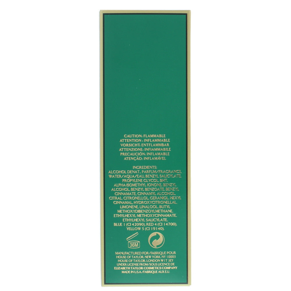 Elizabeth Taylor Diamonds And Emeralds Eau de Toilette 50ml - Ingredients