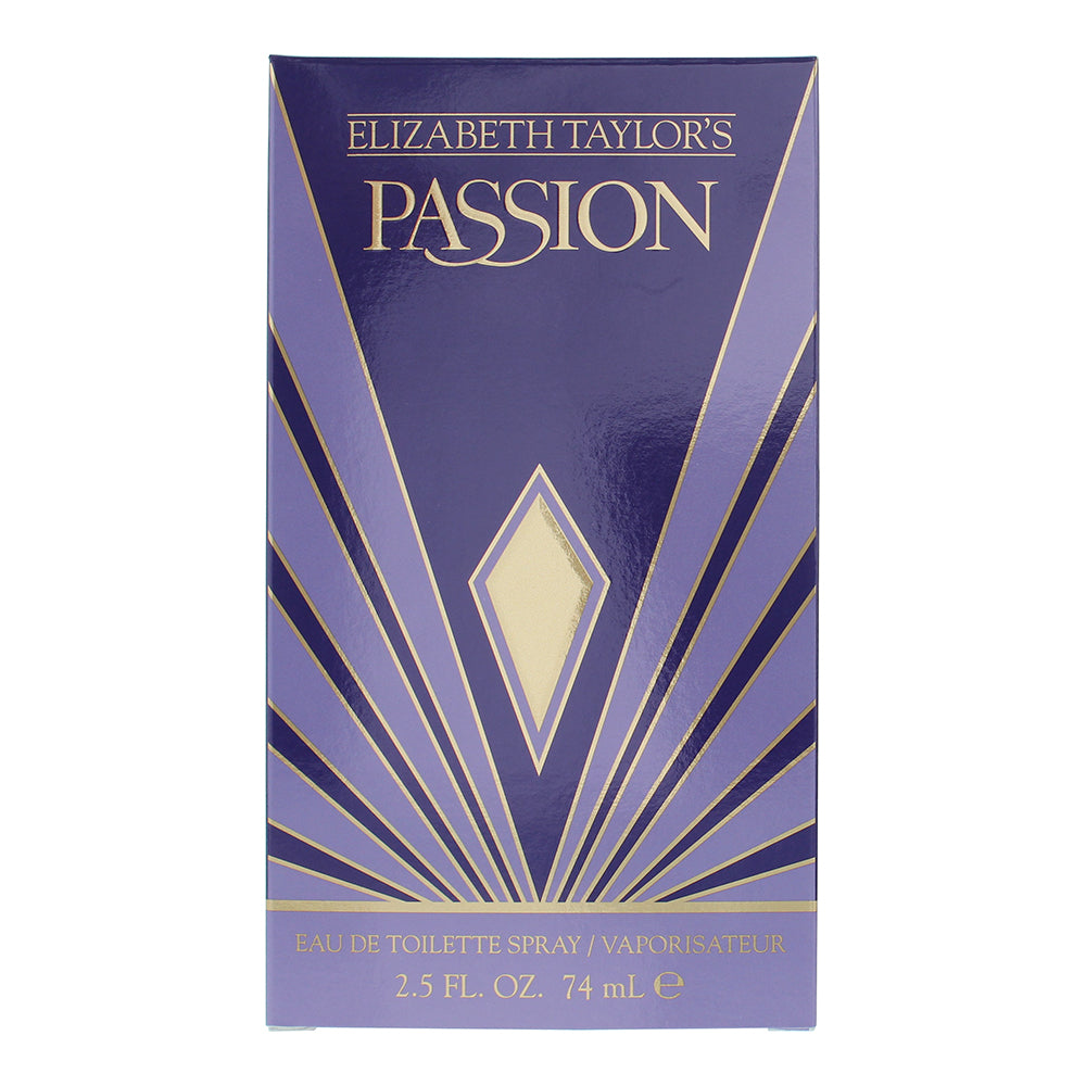 Elizabeth Taylor Passion Eau de Toilette 74ml - Box