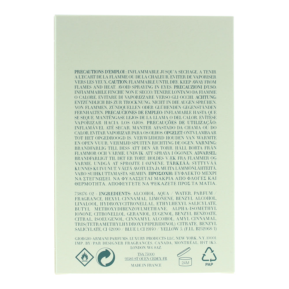 Giorgio Armani Acqua Di Giò Eau de Toilette 100ml
