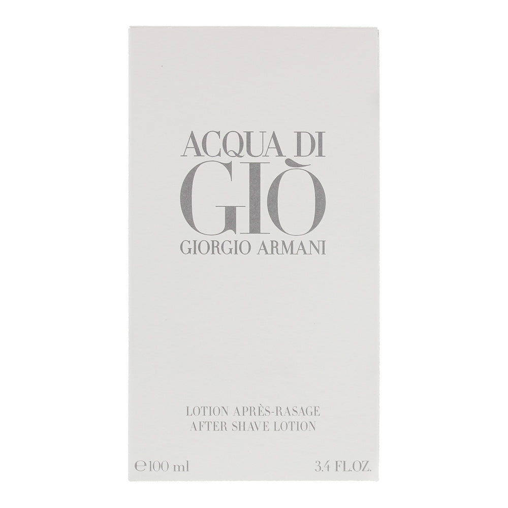 Giorgio Armani Acqua Di Giò Pour Homme Aftershave 100ml - Box