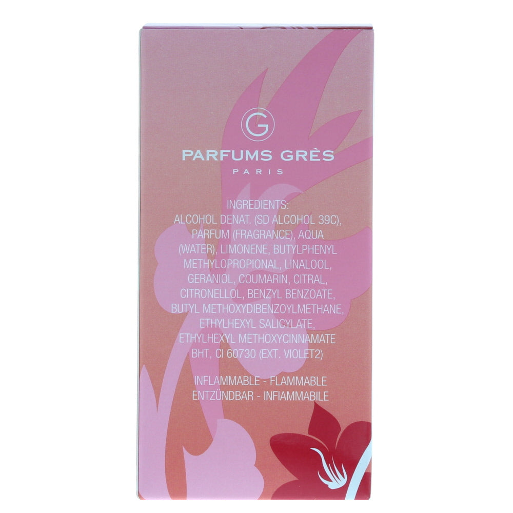 Parfums Grès Cabotine Fleur De Passion Eau de Toilette 50ml - Ingredients