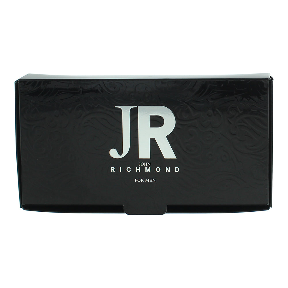John Richmond Eau De Toilette 3 Piece Gift Set: Eau De Toilette 4.5ml - Shower Gel 25ml - Aftershave Balm 25ml