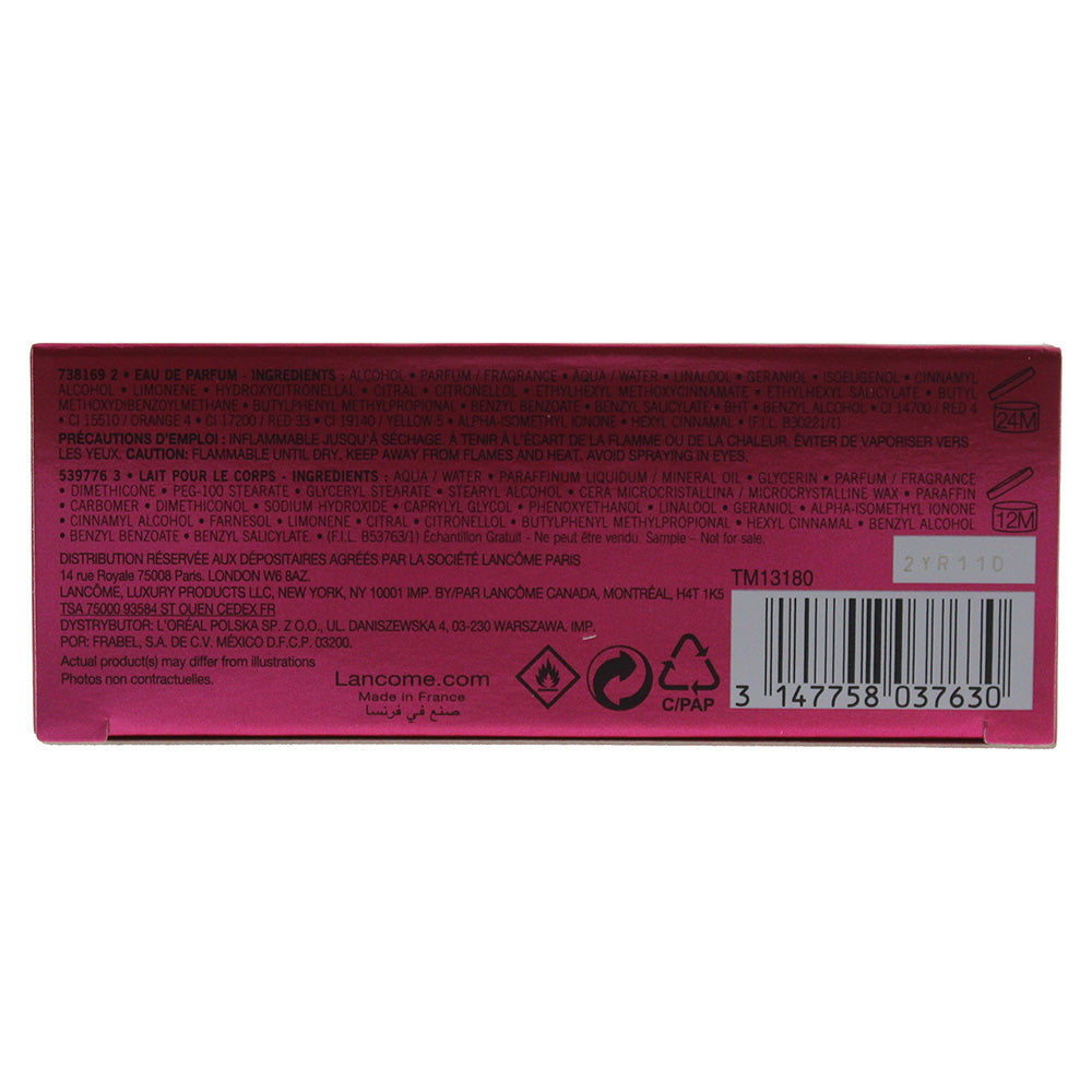 Lancôme Miracle Eau De Parfum 2 Piece Gift Set: Eau De Parfum 50ml - Body Lotion 50ml