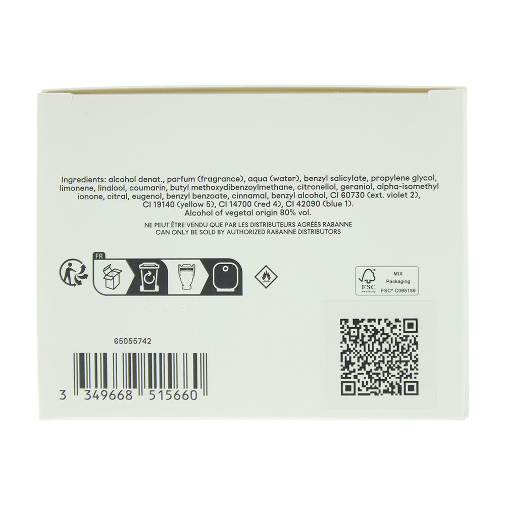 Paco Rabanne Invictus Eau de Toilette 100ml - Ingredients