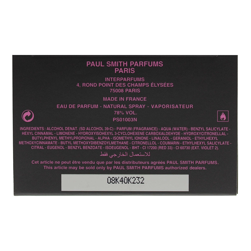 Paul Smith Women Eau de Parfum 30ml - Ingredients