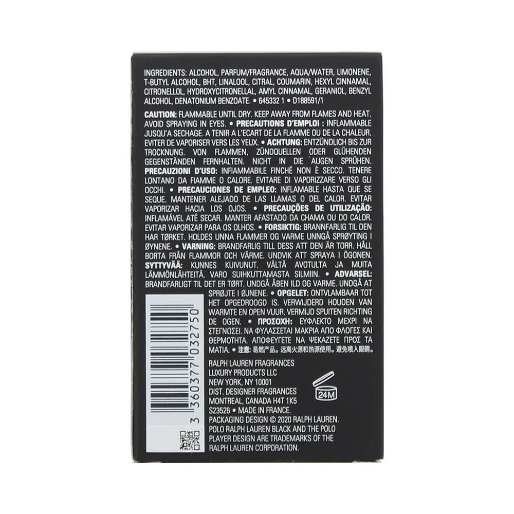 Ralph Lauren Polo Black Eau de Toilette 75ml