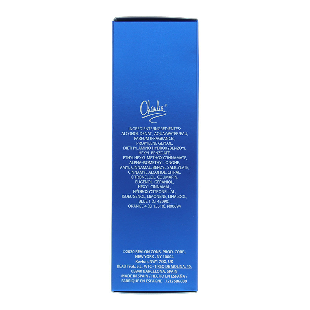 Revlon Charlie Blue Eau de Toilette 100ml - Ingredients