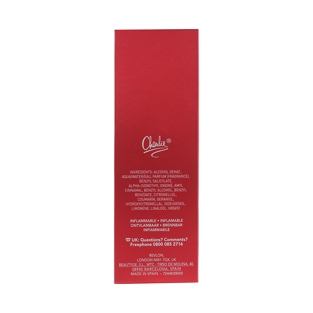 Revlon Charlie Red Eau de Toilette 100ml - Ingredients