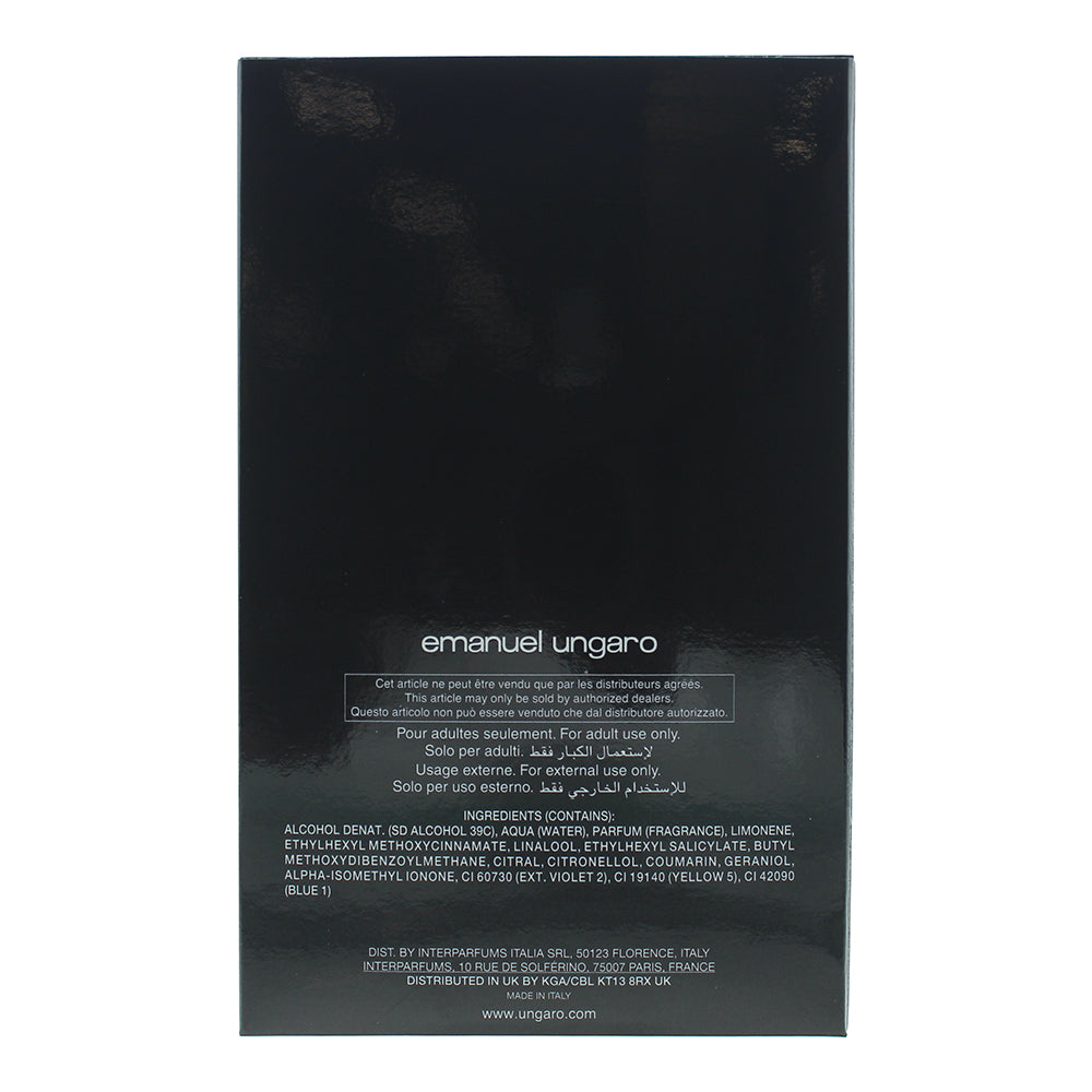 Emanuel Ungaro Ungaro Man Eau de Toilette 90ml - Ingredients