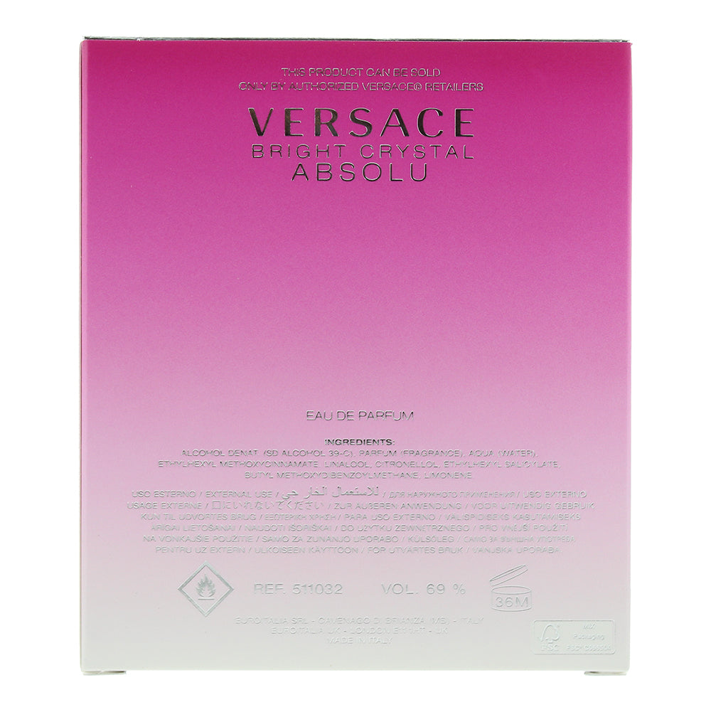 Versace Bright Crystal Absolu Eau de Parfum 90ml
