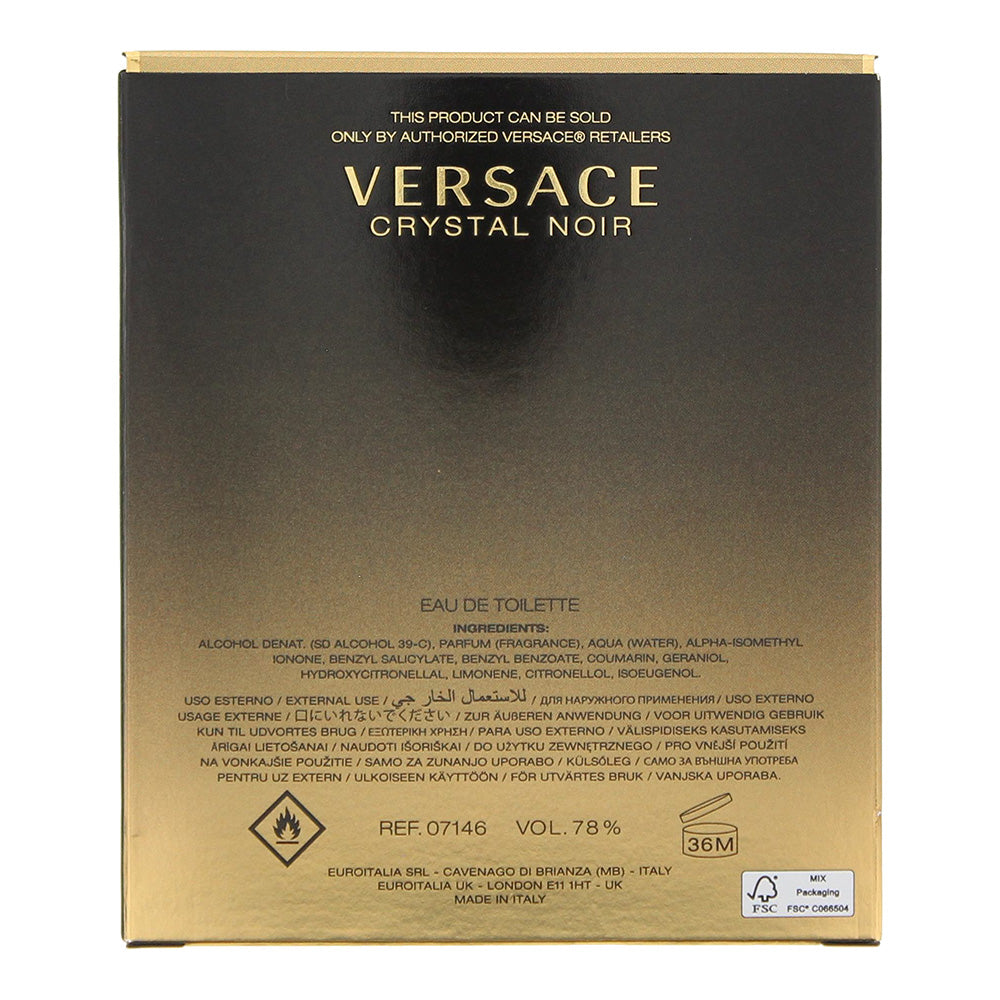 Versace Crystal Noir Eau de Toilette 90ml