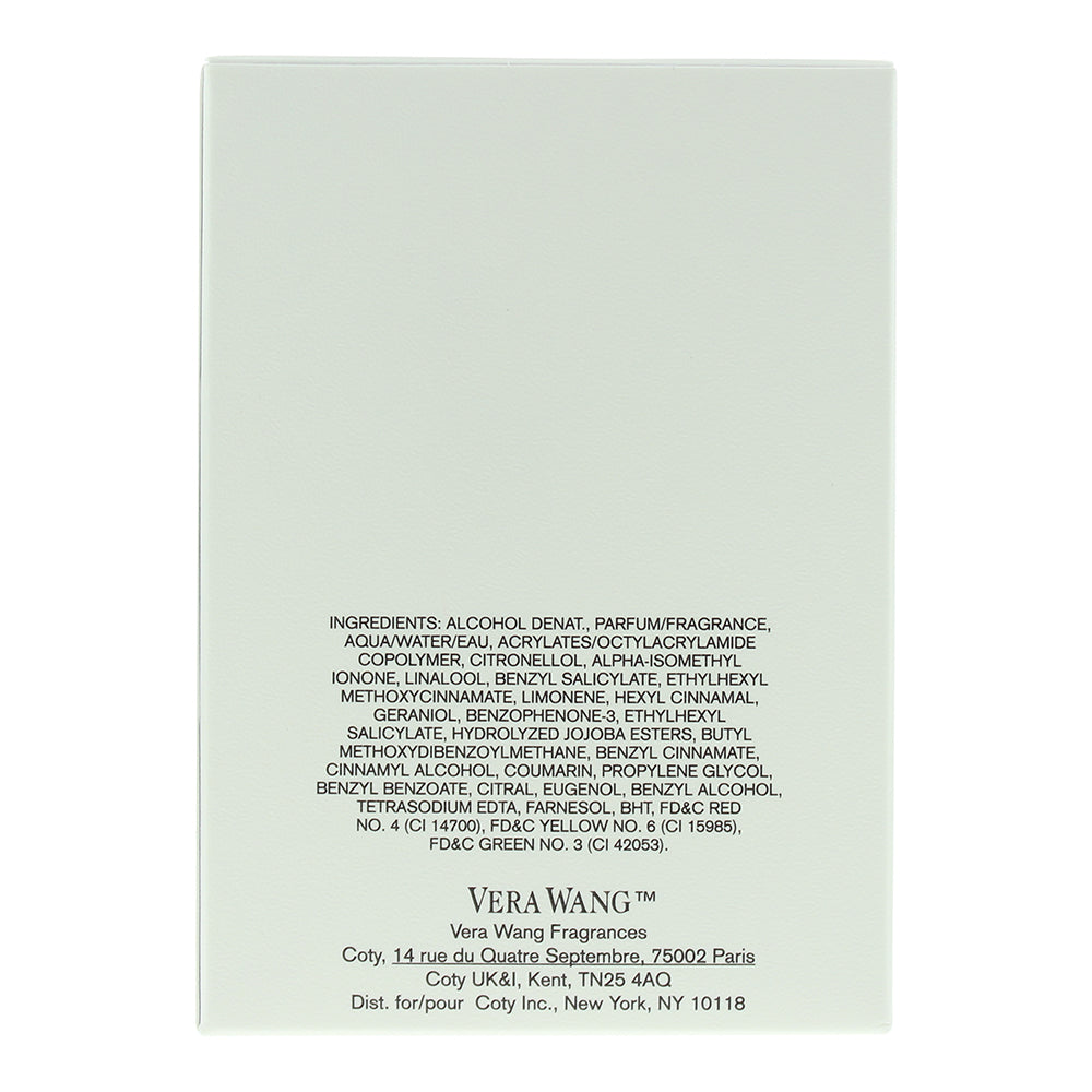Vera Wang Eau de Parfum 100ml - Ingredients